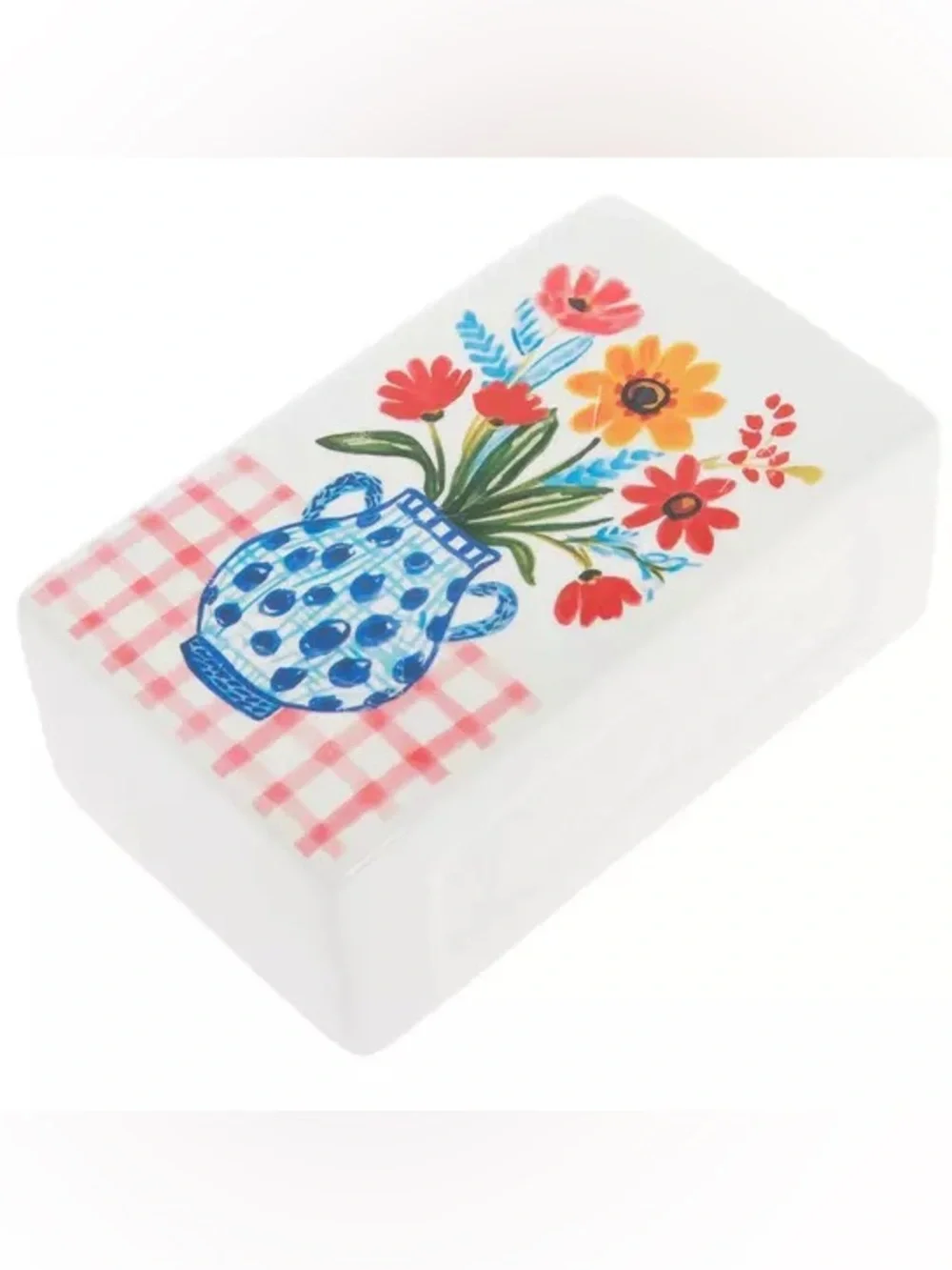 Flowers In Vase Ceramic Matchbox